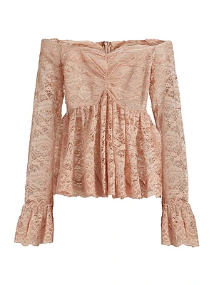 Ria Lace Off-the-Shoulder Blouse