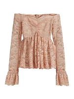 Ria Lace Off-the-Shoulder Blouse
