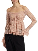 Ria Lace Off-the-Shoulder Blouse