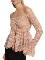 Ria Lace Off-the-Shoulder Blouse
