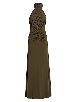 LaBelle Halterneck Maxi Dress
