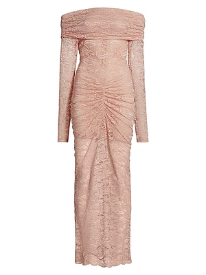 Yessenia Lace Off-The-Shoulder Dress
