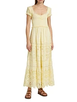 Bisolet Eyelet Cotton Maxi Dress