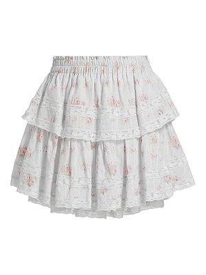 Ruffle Tiered Miniskirt