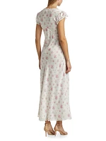 Theodore Silk-Blend Floral Jacquard Maxi Dress
