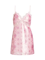 Finta Floral Sequin Minidress