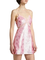 Finta Floral Sequin Minidress