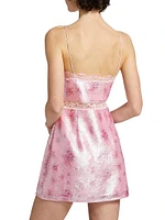 Finta Floral Sequin Minidress