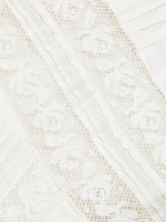 Suvi Lace-Trimmed Cotton Fit & Flare Maxi Dress