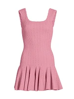 Maryanne Pointelle Knit Minidress