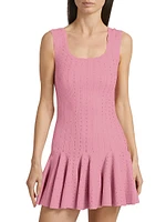 Maryanne Pointelle Knit Minidress