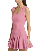 Maryanne Pointelle Knit Minidress