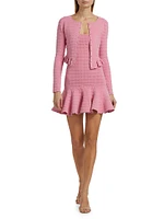 Maryanne Pointelle Knit Minidress