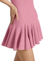 Maryanne Pointelle Knit Minidress