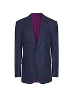Woven Jacket with 2 Buttons