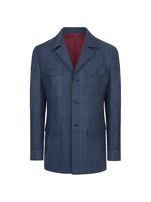 Woven Jacket with 3 Buttons