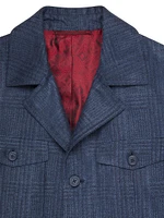 Woven Jacket with 3 Buttons