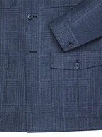Woven Jacket with 3 Buttons