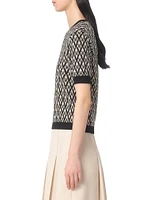 Toute La V Jacquard Wool Sweater