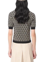 Toute La V Jacquard Wool Sweater