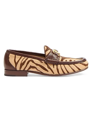 VLogo Signature Pony-Effect 20MM Calfskin Loafers
