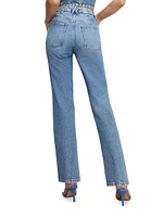 Good Icon Studded Straight Jeans