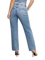 Good Icon Studded Straight Jeans