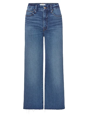 Soft Tech Good Waist Cropped Palazzo Jeans