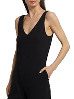 Cotton Double V Jumpsuit