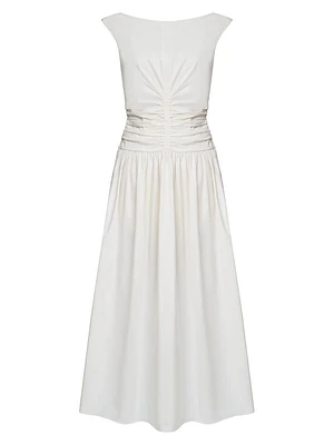 Imani Boatneck Midi-Dress
