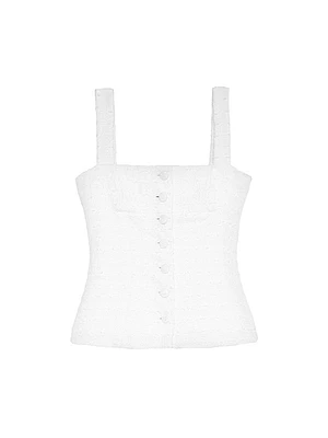 Joan Chunky Tweed Top