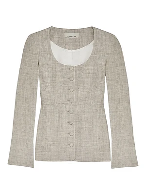 Amber Tweed Top