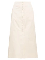 Maha Button Midi-Skirt