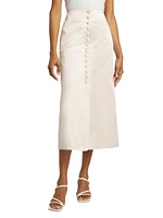 Maha Button Midi-Skirt