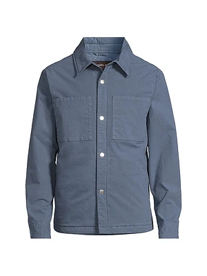 Garment-Dye Padded Shirt Jacket