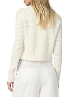 Dani Pointelle-Knit Cardigan