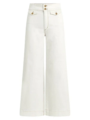 The Ellia High-Rise Wide-Leg Ankle Jeans