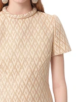 Short Dress Lurex Jacquard Toute La V