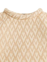 Short Dress Lurex Jacquard Toute La V