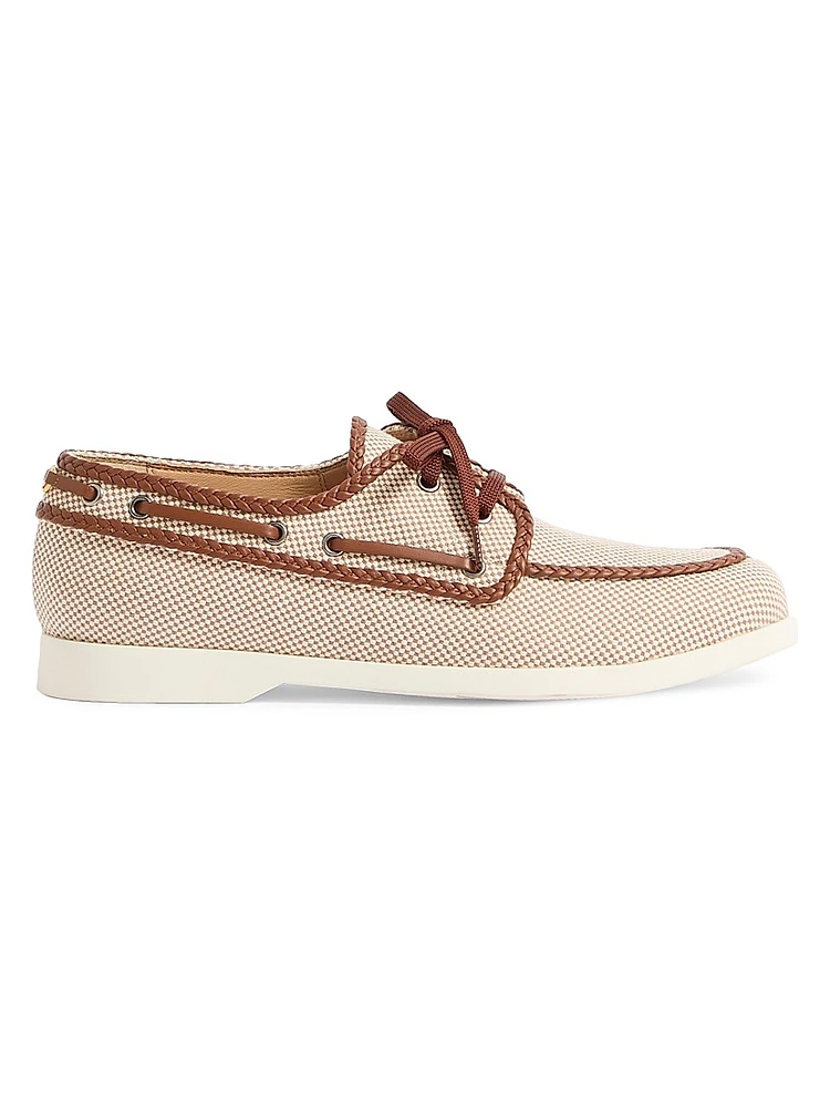 Palm Avenue Canvas and Nappa Boat Shoes
