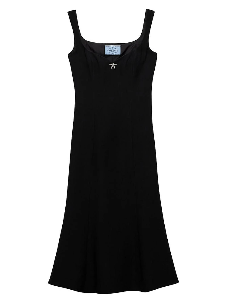 Embroidered Cady Dress