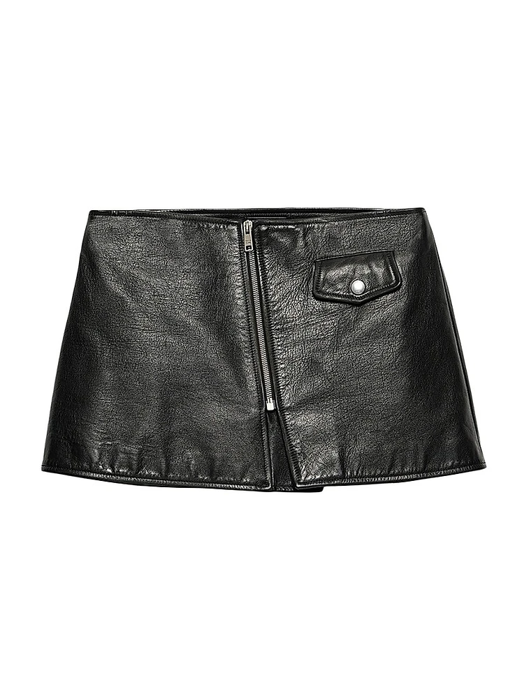 Leather Mini Skirt