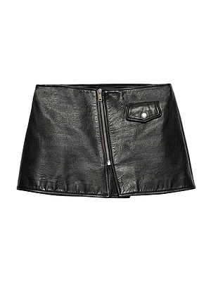 Leather Mini Skirt