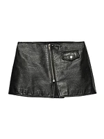 Leather Mini Skirt