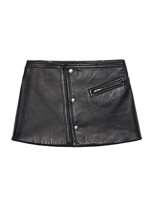 Leather Mini Skirt