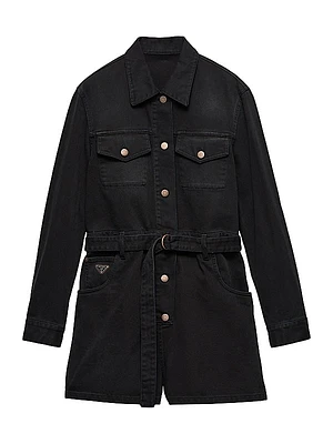 Short Denim Jumpsuit