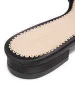 Catherine Crystal-Embellished Satin Slides