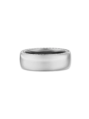 Streamline Band Ring Platinum, 8MM