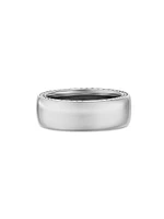 Streamline Band Ring Platinum, 8MM