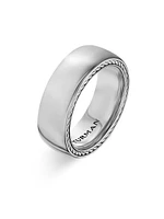Streamline Band Ring Platinum, 8MM
